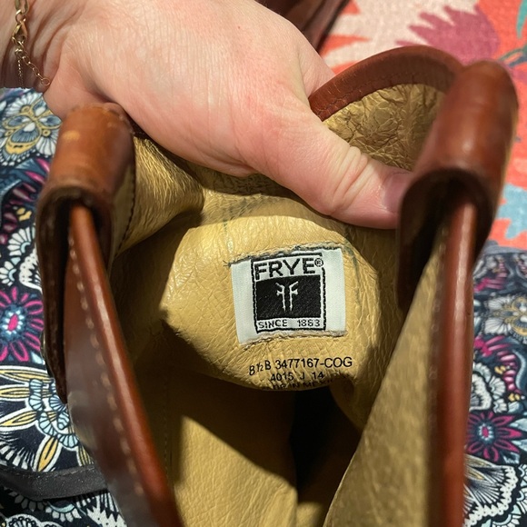 Frye mid rise brown - leather boots size 8.5 - Picture 7 of 7